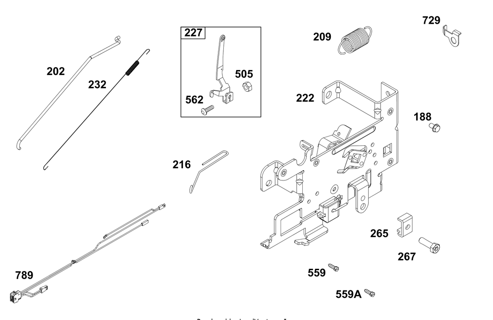 Controls Group Diagram and Parts List for 33S877-0038-G1  Cub Cadet Lawn Tractor